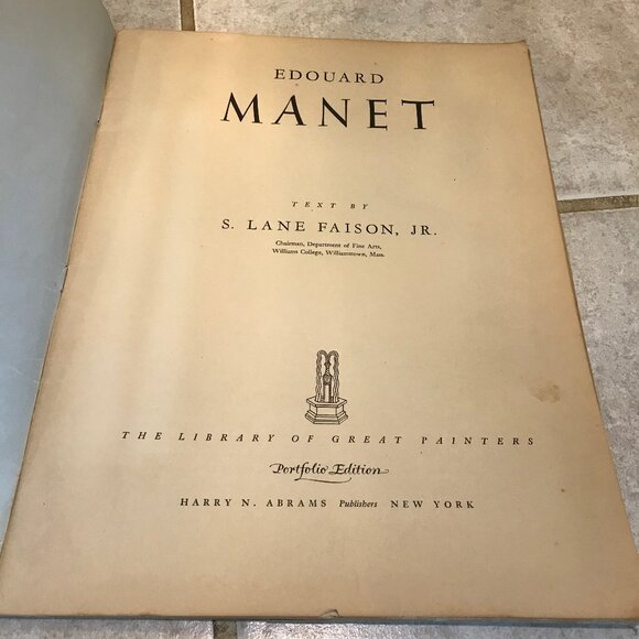 Metropolitan Musuem of Art Library Great Painters Manet Abrams Book 1953 Plates - Picture 5 of 9